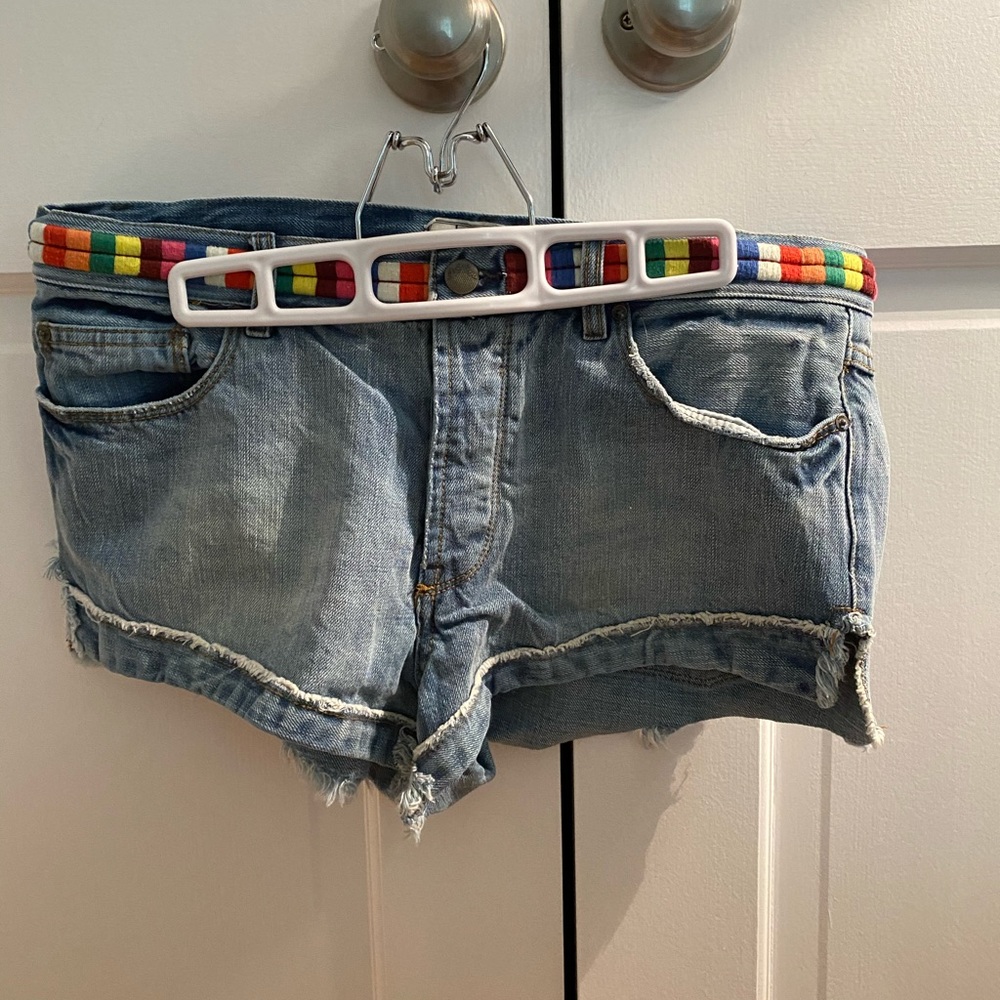 Free people denim shorts